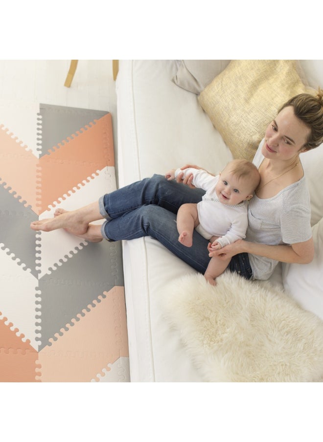 Skip Hop Playspot Geo Floor TilesGrey & Peach  - Image 5