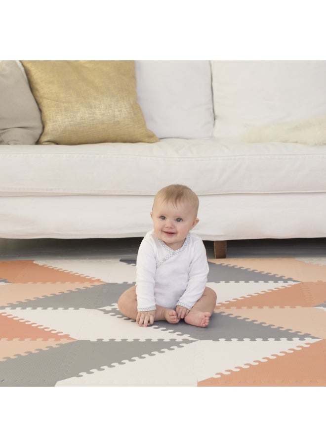 Skip Hop Playspot Geo Floor TilesGrey & Peach  - Image 2