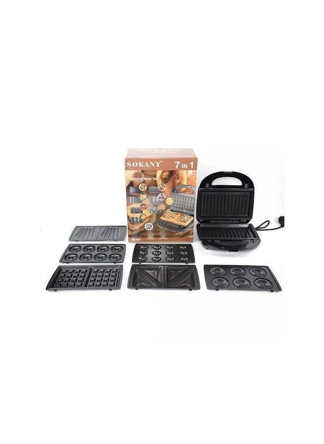 sokany Sokany 7 in 1 Sandwich Maker Set 750 Watt SK-907 Sokany Sandwich Maker  - Image 2