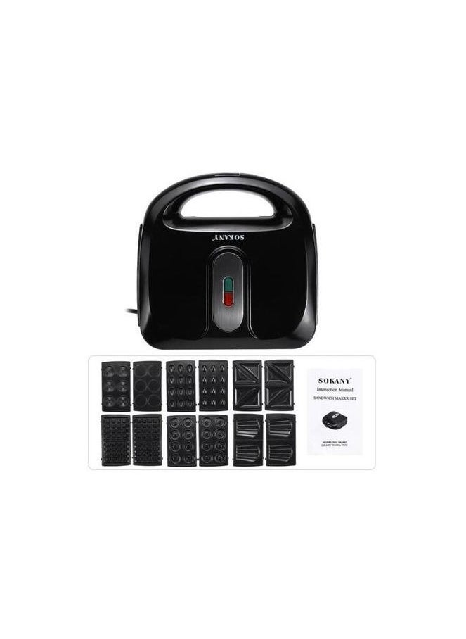 sokany Sokany 7 in 1 Sandwich Maker Set 750 Watt SK-907 Sokany Sandwich Maker  - Image 3