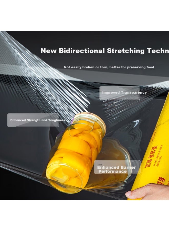 Yata Wutian Large Roll Commercial Pvc Cling Film 45cmx400m For Fresh Food Fruit And Vegetable Wrapping - Image 2