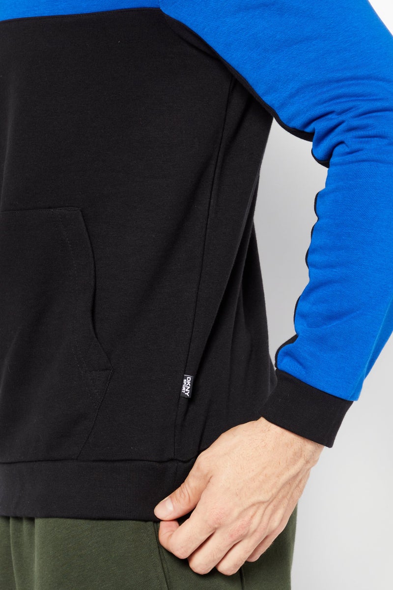 DKNY سبورت ملابس رياضية للرجال بأكمام طويلة، أزرق - Image 3