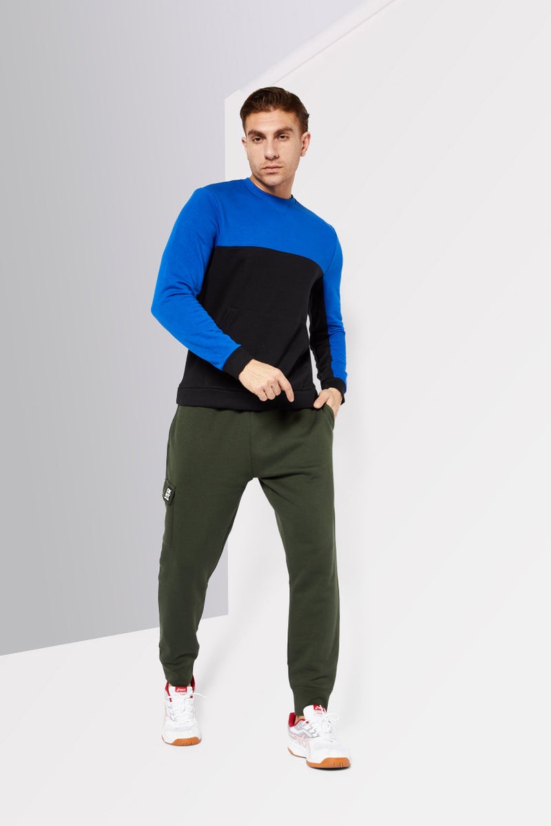 DKNY سبورت ملابس رياضية للرجال بأكمام طويلة، أزرق - Image 2