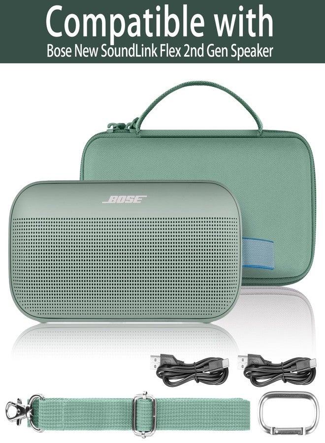 co2CREA Hard Travel Case Replacement for Bose New SoundLink Flex 2nd Gen/Bose SoundLink Flex Bluetooth Portable Speaker (Alpine Sage Case) - Image 3