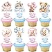 Rsstarxi 40 Pack Baby Bear Cupcake Toppers Pink or Blue Goodnight Bear Cupcake Picks Gender Reveal Theme Cake Decorations for Boy or Girl Baby Shower Kids Birthday Party Supplies - Image 3