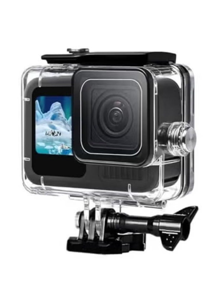 FitStill 196FT/60M Waterproof Case for Go Pro Hero 13/Hero12 Black/Hero11 Black/Hero10 Black/Hero9 Black,Protective Underwater Diving Housing with Accessories for Hero13/12/11/10/9 Black Action Camera