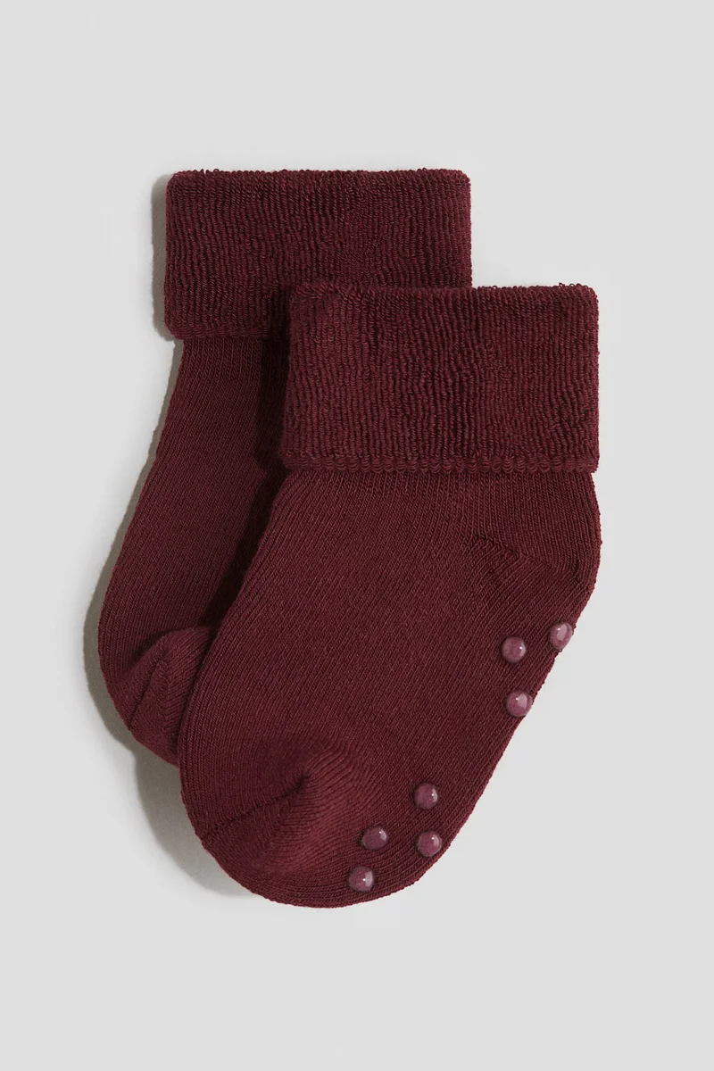 H&M 5-pack anti-slip terry socks