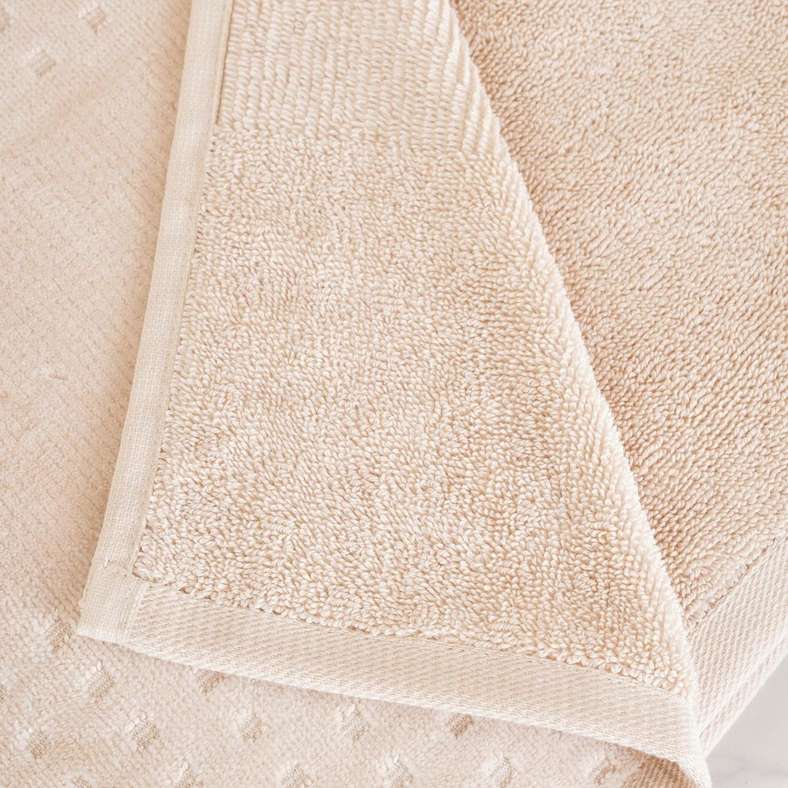 Pan Home Siesta Velour Bath Sheet Cream 90x150cm - Image 3