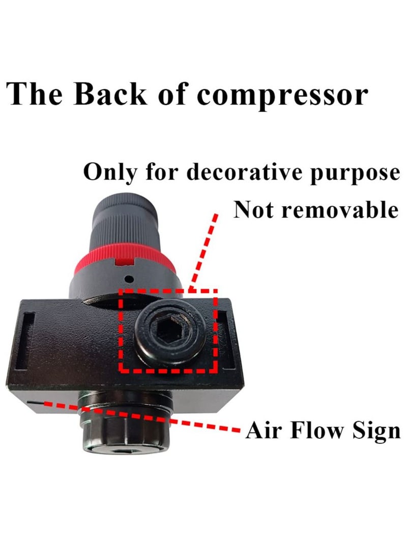 Excefore - BR2000 Air Compressor Regulator Combo 1/4" NPT with Manual Drain, Gauge, and Mounting Bracket, Precise Air Pressure Control for Efficient Operation - Image 1