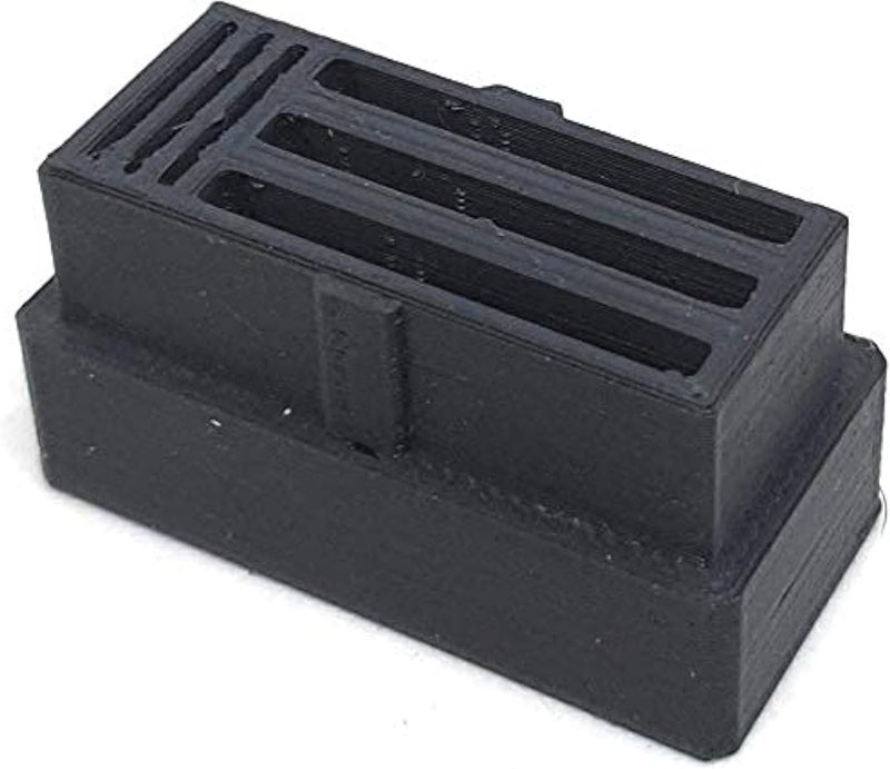 Cero 3D Printed SD Card Holder [3 SD and 3 MicroSD Cards] (Black PLA Plastic) - Image 1