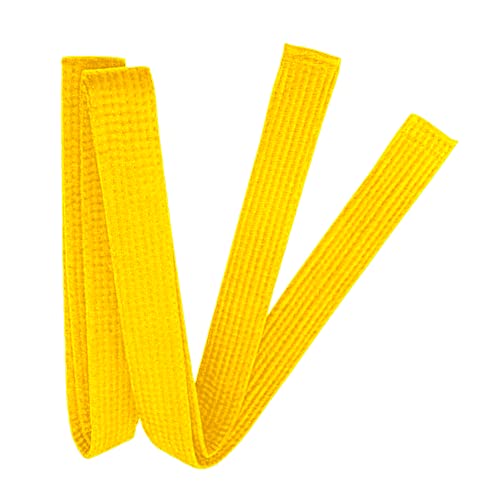 Hithop 8.6ft Long Soft Belt for Martial Arts Karate Taekwondo Judo (Yellow) - Image 1