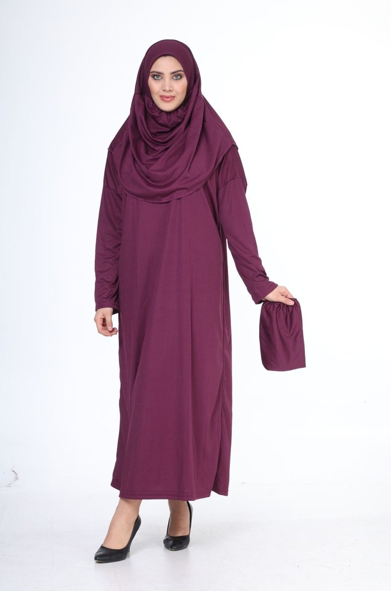 Bluence One Piece Easy to Wear Hijab Dress Carrying Pouch - Image 4
