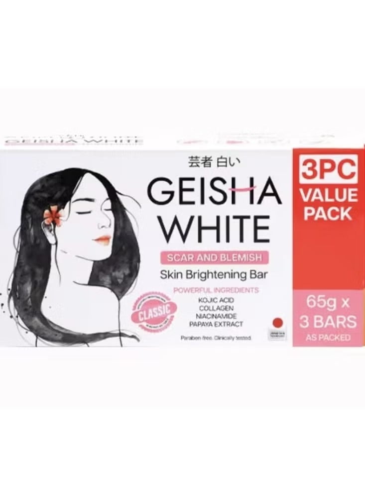 SCAR AND BLEMISH SKIN BRIGHTENING BAR CLASSIC 65gX3BARS