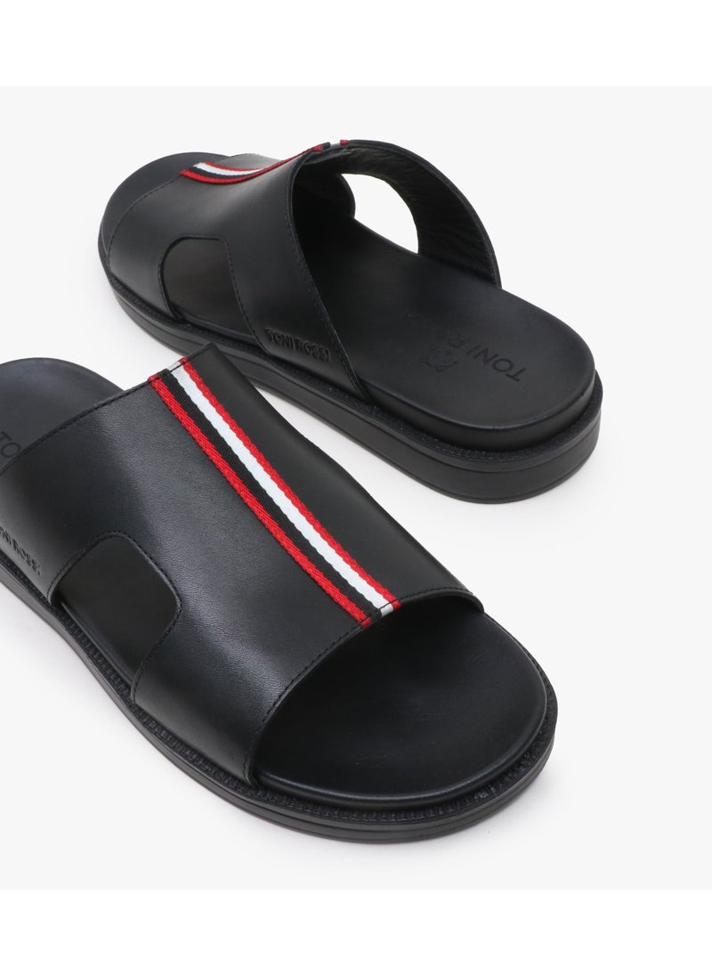 TONI ROSSI Flag Print Single Strap Flat Slip On  - Image 4