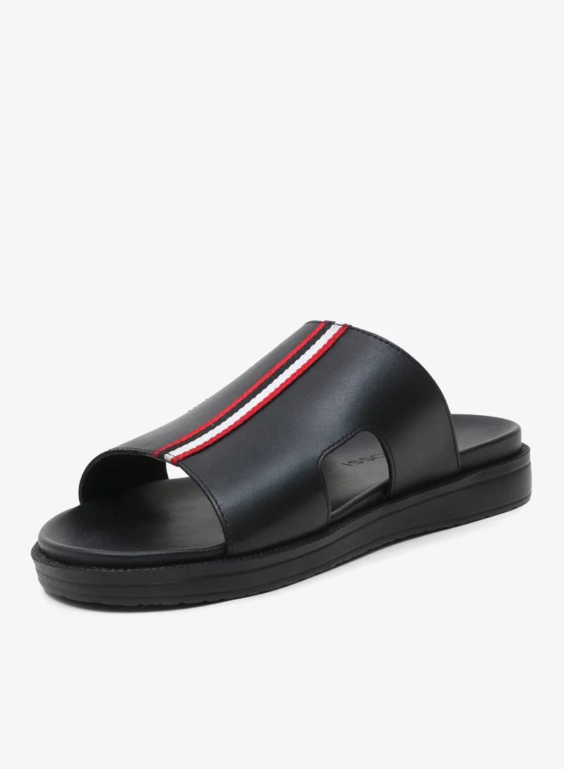 TONI ROSSI Black Sable Sandals for Men | Best Price UAE