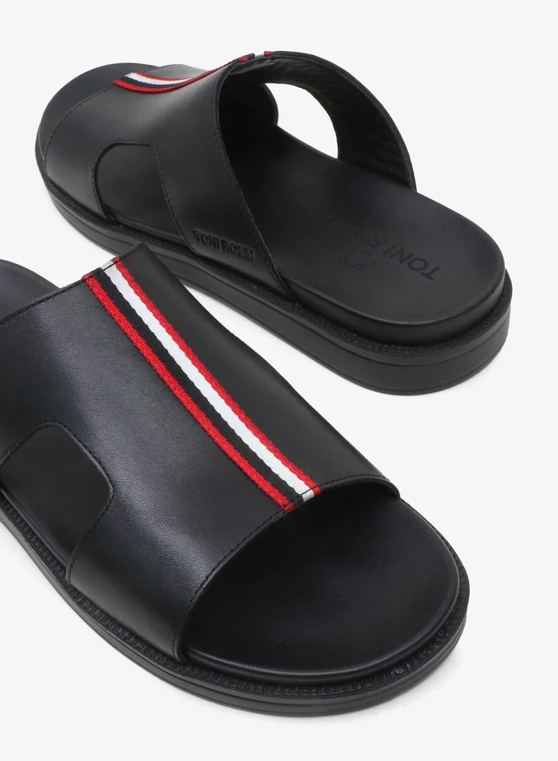TONI ROSSI Black Sable Sandals for Men | Best Price UAE