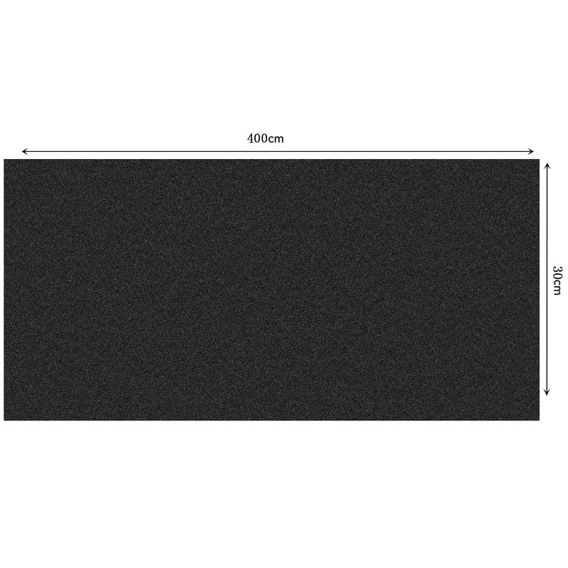 Bukela Total Blackout Frosted Window Film Privacy Reusable Blackout Window Film, Static Cling Room Darkening Glue Free Curtains for Day Sleeping Bedroom and Bathroom,UV Resistant (Black-30 x 400cm) - Image 2