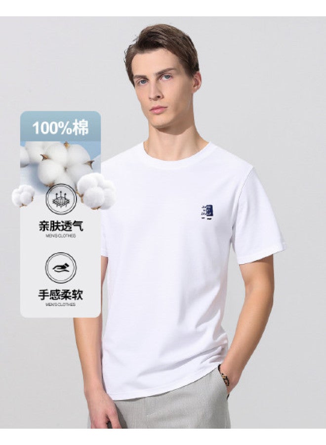 Jeanswest men's Cotton T-shirt Short Sleeve Summer Comfortable Undershirt Printed Tee - Image 1