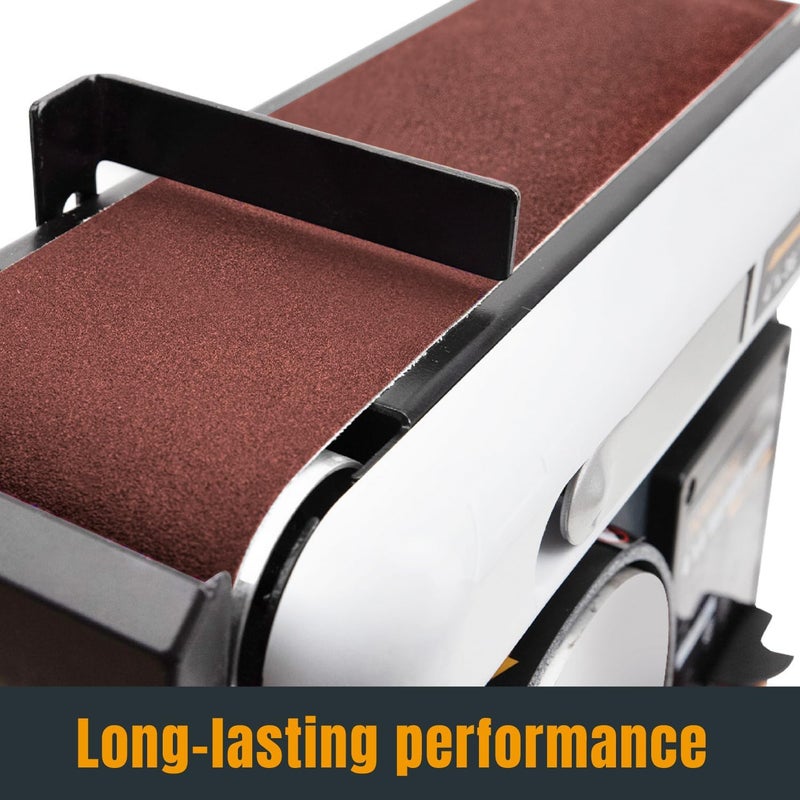 POWERTEC 6 x 48 Inch Sanding Belts, 10PK, 80 Grit Aluminum Oxide Belt Sander Sanding Belt for Bench Belt Sander, Wood & Paint Sanding, Metal Polishing (110530) - Image 5