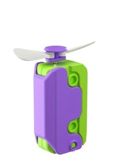 OUYoo 2 in1 Portable Mini Handheld Fan Fidget Toy, USB Rechargeable Cute Fans And Fidget Toy, Cool Radish Knife Small Fan for Outdoor Office  - Image 1