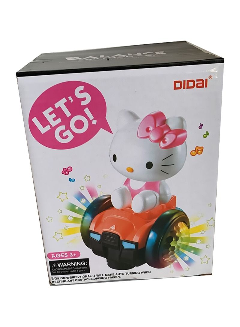 DIDAI Musical Dancing Balance Cartoon Car Toy with Light for Kids - Image 1