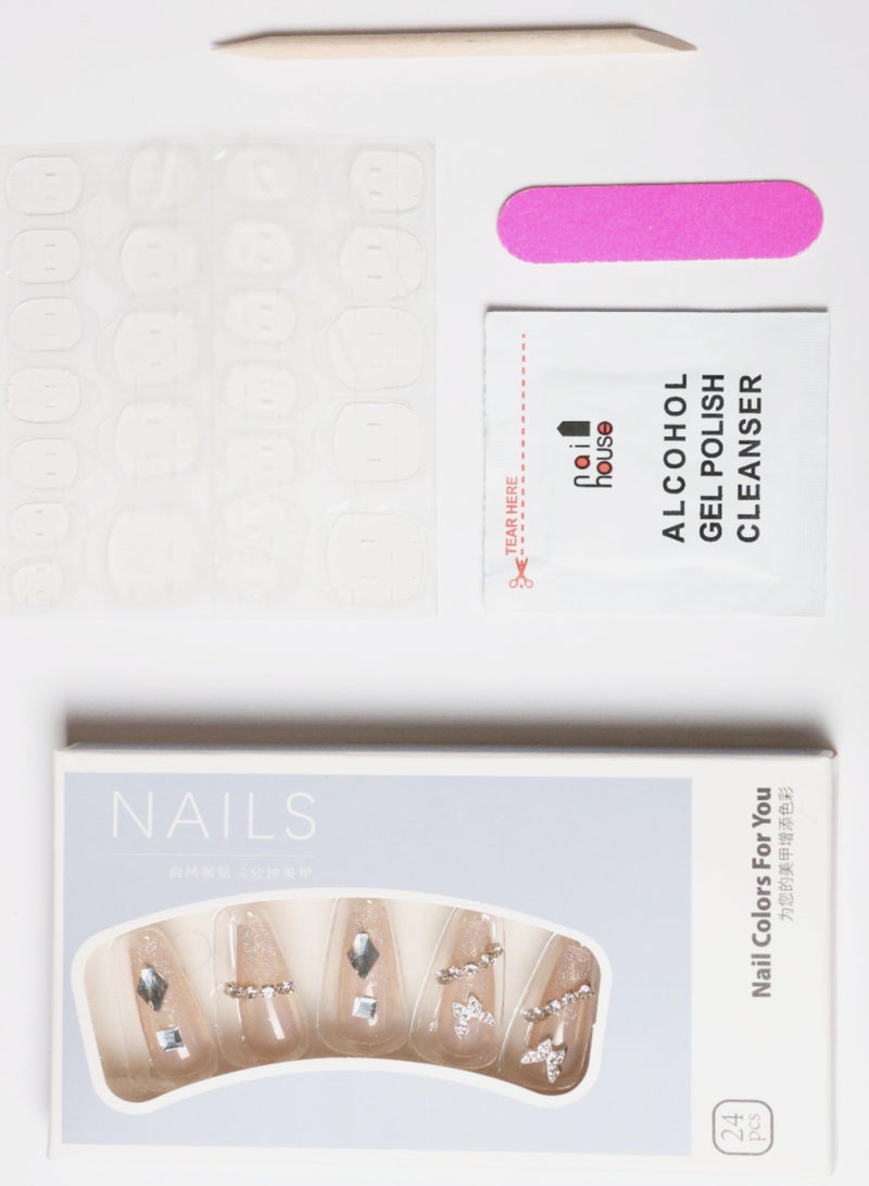 CYNAz156 Fake Nails,24pcs Press Nails - Image 2