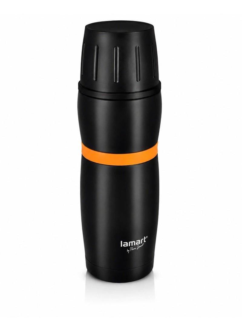 Lamart Vacuum Flask High Quality Stainless Steel Black/Orange - Image 1