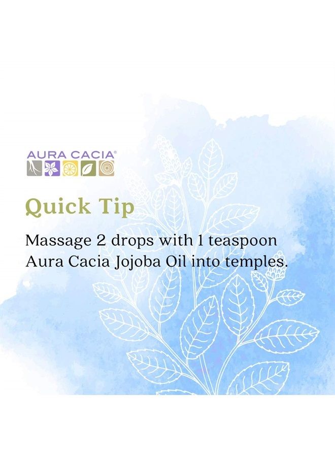 Aura Cacia 100% Pure Peppermint Essential Oil | GC/MS Tested for Purity | 15 ml (0.5 fl. oz.) | Mentha piperita - Image 3