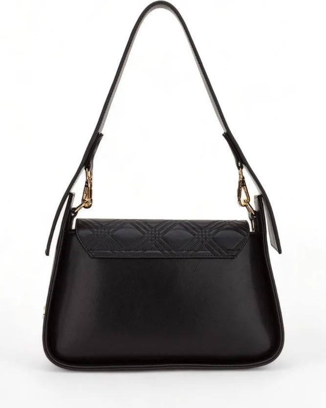 Bilik Deri Bilik Leather Black Women's Shoulder Bag Riv 122-BS