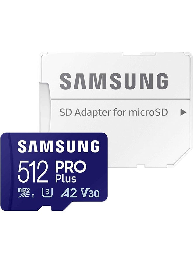 SAMSUNG PRO Plus microSD Memory Card + Adapter, 512GB microSDXC, Up to 160 MB/s, Full HD & 4K UHD, UHS I, C10, U3, V30, A2, for Android Smartphones, Tablets, GoPRO, and DJI Drone - Image 3