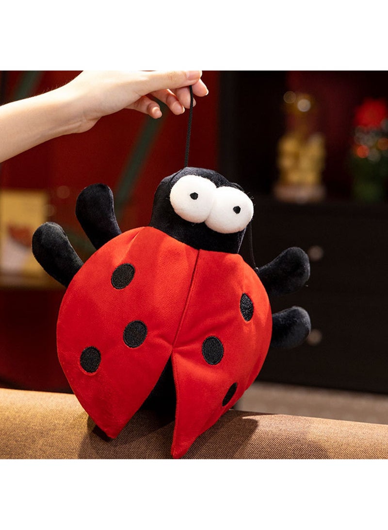26 CM Cartoon ladybug Plush Toy Soft Stuffed Cute Insects Doll For Girls And Boys All Ages Gift