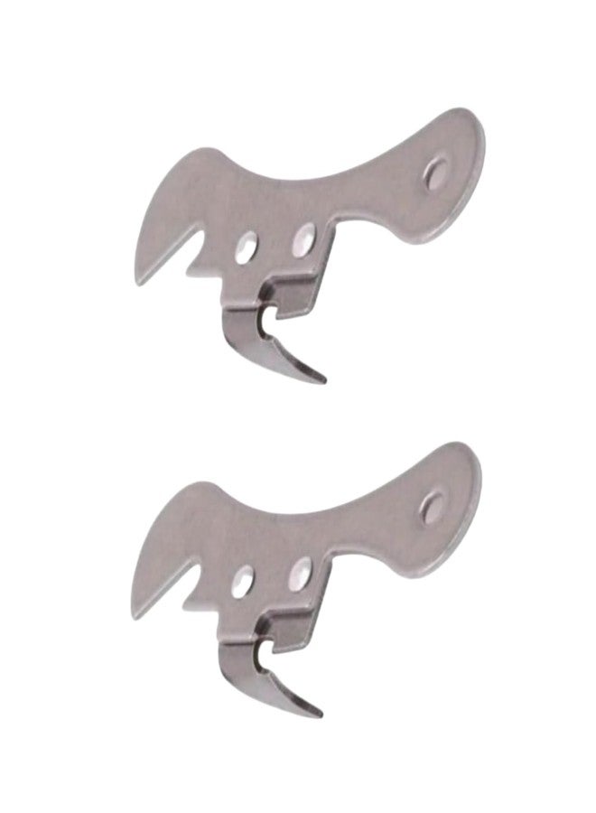 Cauaoa 2Pcs Silver One Size Stainless Steel Can Opener Manual Can Opener Multifunctional Kitchen Accessories, Manual Can Openers - Image 1