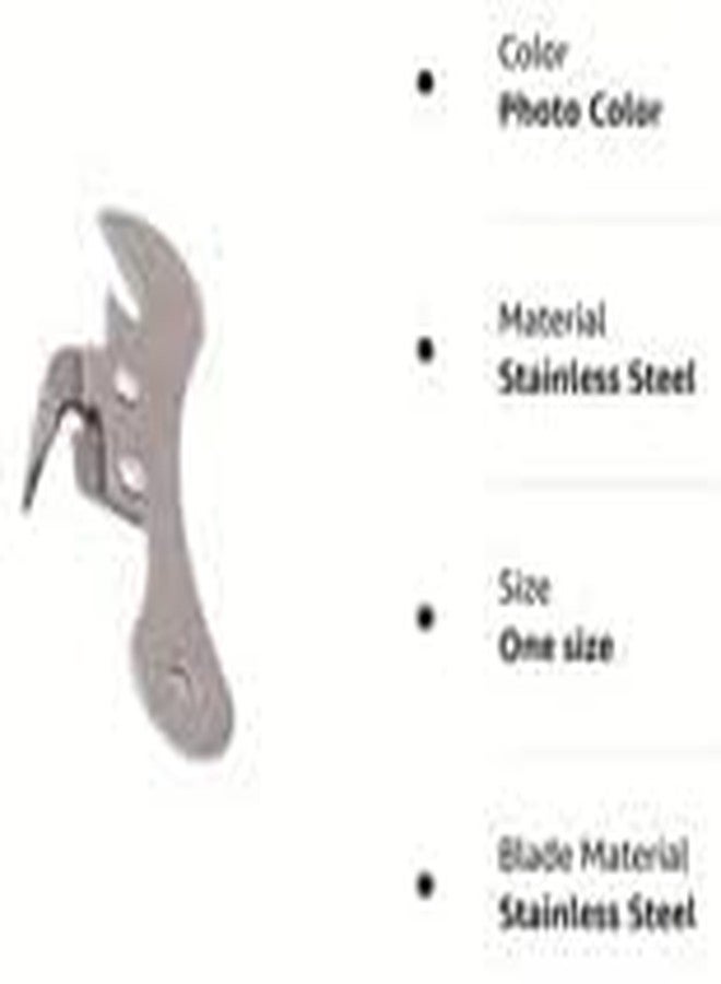 Cauaoa 2Pcs Silver One Size Stainless Steel Can Opener Manual Can Opener Multifunctional Kitchen Accessories, Manual Can Openers - Image 3