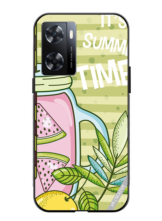 VR CREATIVE Protective Case Cover For Oppo A57/A77s Refreshing Juice Design Multicolour - Image 1