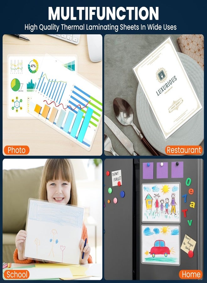 CAREGY 100 Pack Laminating Sheets, Hold 11 x 17 Inch Sheet, 5 Mil Clear Thermal Laminating Pouches 11.5 x 17.5 Inch Lamination Sheet Paper for Laminator, Round Corner - Image 4