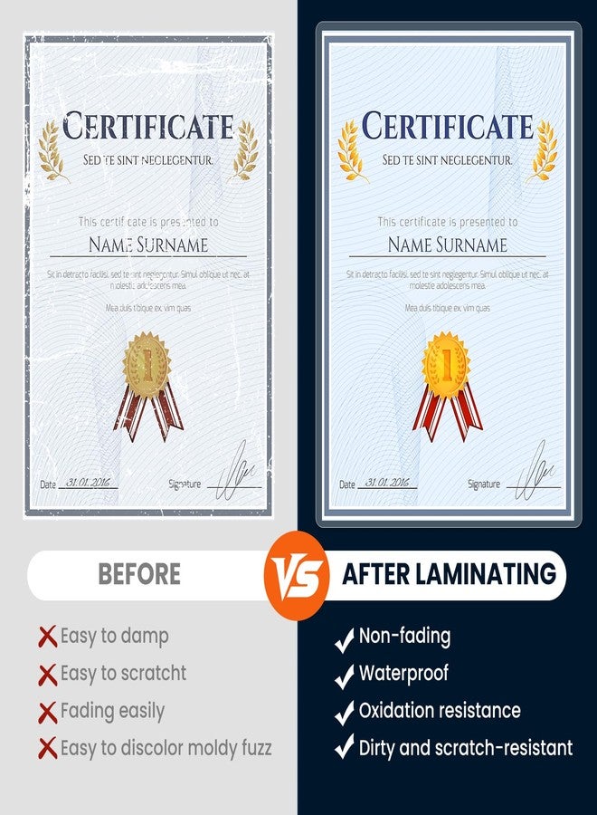 CAREGY 100 Pack Laminating Sheets, Hold 11 x 17 Inch Sheet, 5 Mil Clear Thermal Laminating Pouches 11.5 x 17.5 Inch Lamination Sheet Paper for Laminator, Round Corner - Image 5