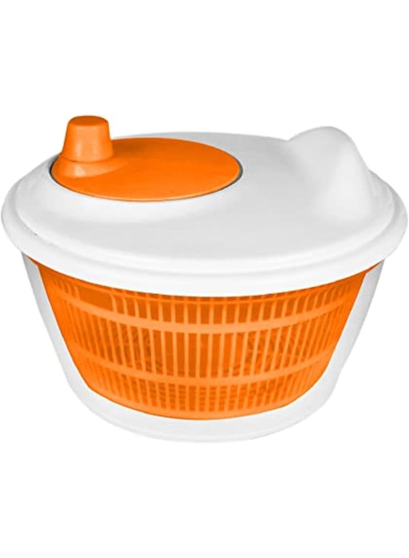 Great Salad Spinner and Vegetable Dryer – Manual Hand Lettuce Spinner Bowl with Colander – Salad Maker for Kitchen Use multicolor - Image 5