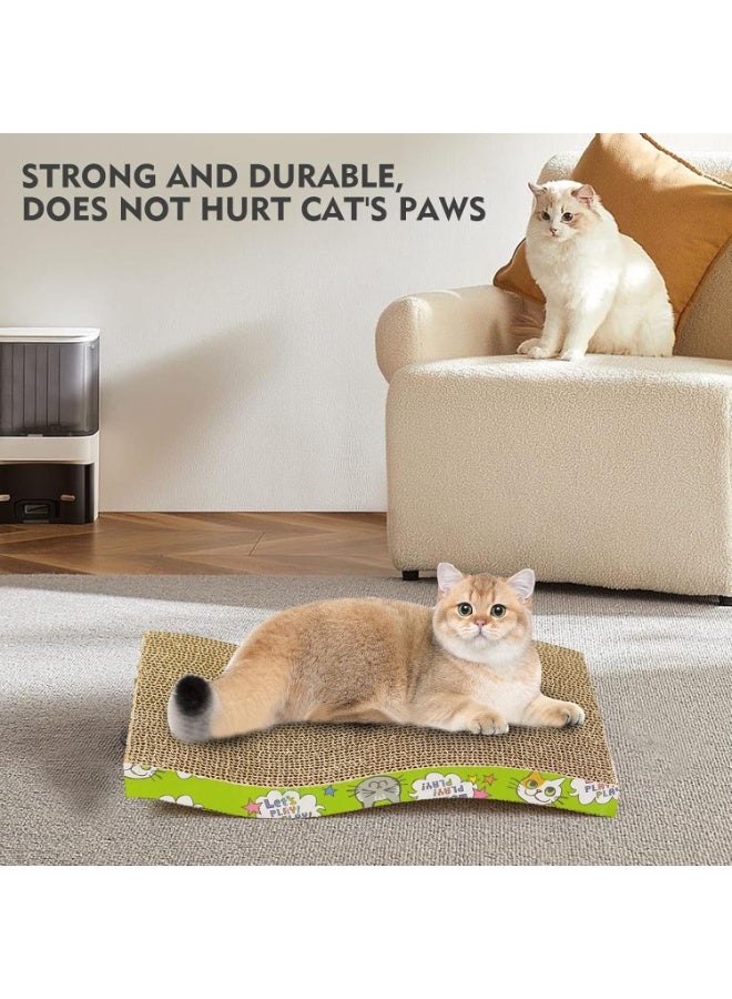 SKY-TOUCH Pet Cat Scratch Board Cardboard Cat Scratcher, Cat Scratching Pad Cat Grinding Claw Interactive Ball Scratch Toy (Pack of 2) - Image 4