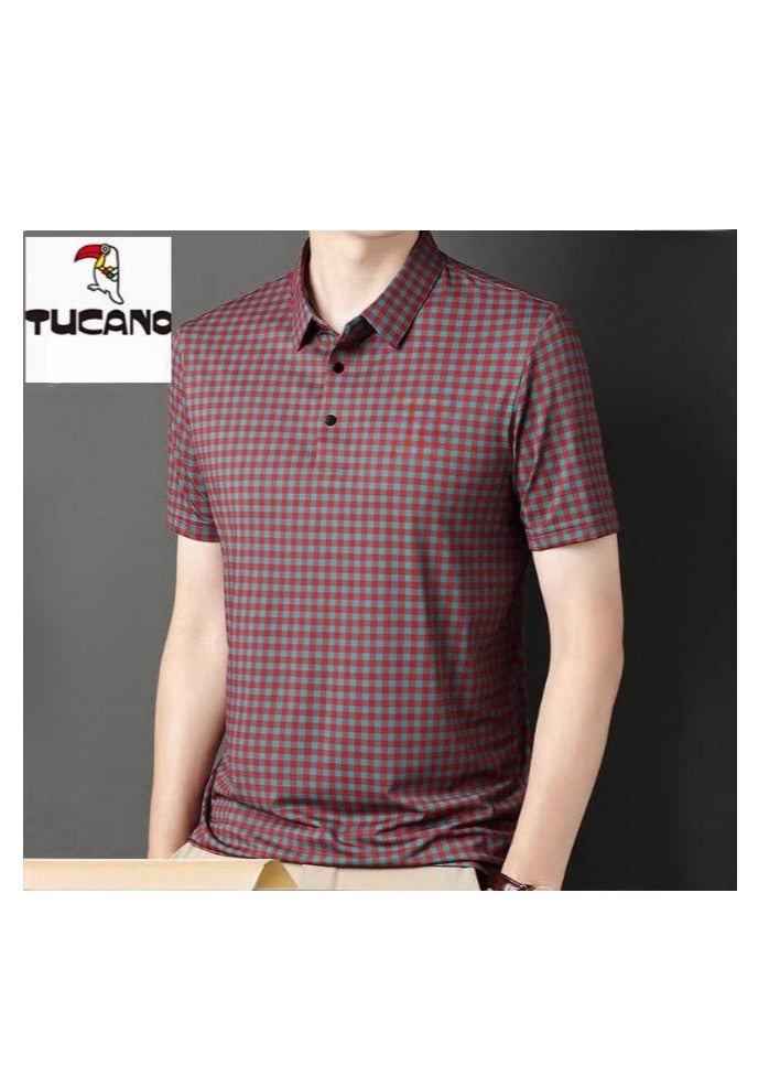 Tucano Men's Ice Silk Short Sleeved T-Shirt POLO Shirt  - Image 1