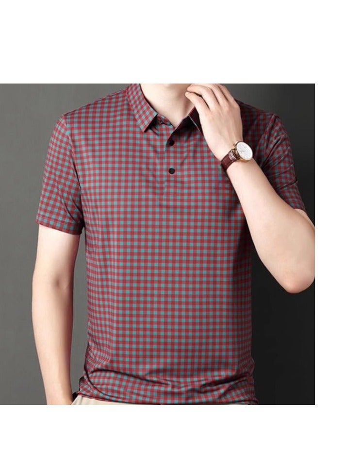 Tucano Men's Ice Silk Short Sleeved T-Shirt POLO Shirt  - Image 2