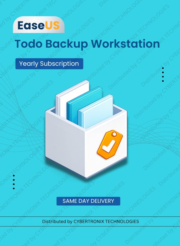 EaseUS Todo Backup Workstation | Unlimited Devices 1 Year | Digital License | SAME DAY DELIVERY