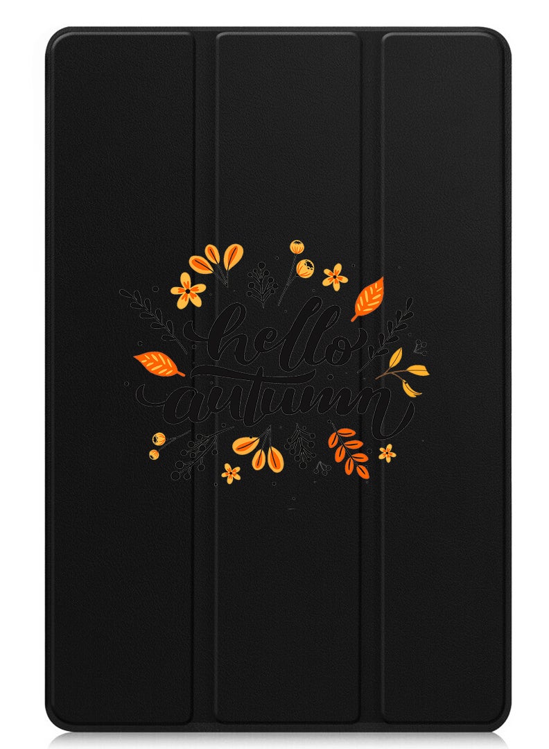 Theodor Protective Flip Case For Apple iPad Pro 13 (2024) With Trifold Stand Auto Wake Sleep Shockproof Cover Hello Autumn  - Image 1