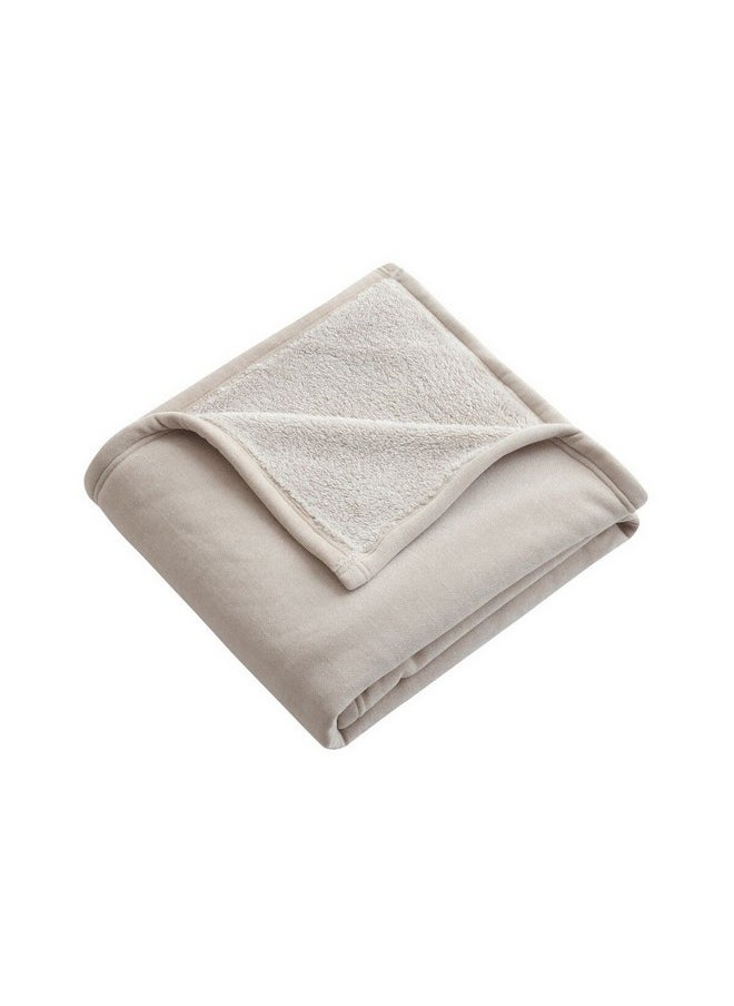ميزوي بطانية مينك مريحة ناعمة وفاخرة بيج 1 x 153 x 127 سم MINK BRUSHED 02  - Image 1
