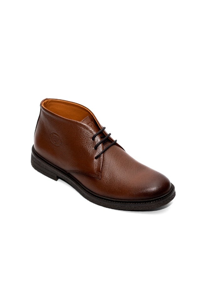 Levent Genuine Leather Men Chukka Boot - Tan - Image 1