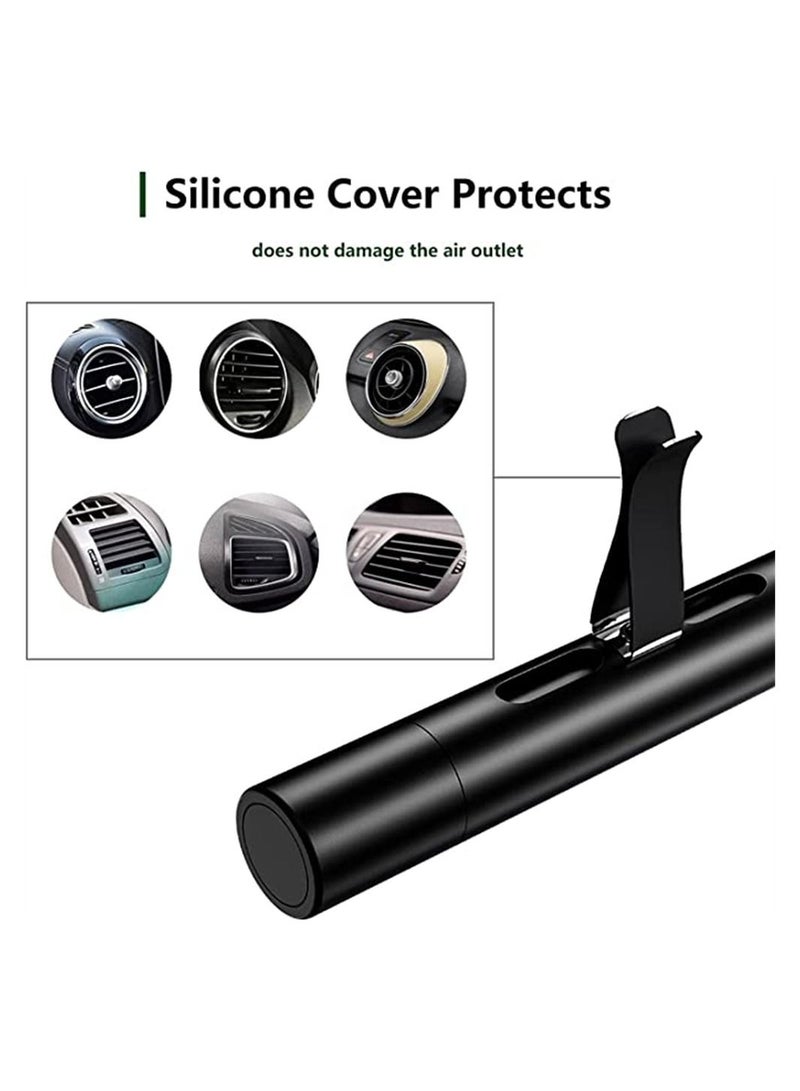2 PCS Car Air Freshener Vent Clip, 8 Perfume Scents Refill Sticks Car Perfume Clip, Cylindrical Aromatherapy Essential Oil Vent Clip for Car, Office, Bathroom, Pet Houses - Image 5