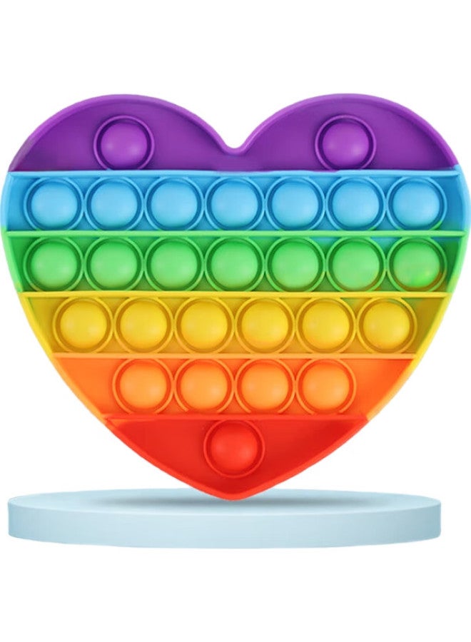 Tatanice Rainbow Push Toy, Stress Relief Squeeze Toy, 2 Pieces, For Boys And Girls, Back-To And Birthday Gift - Image 3
