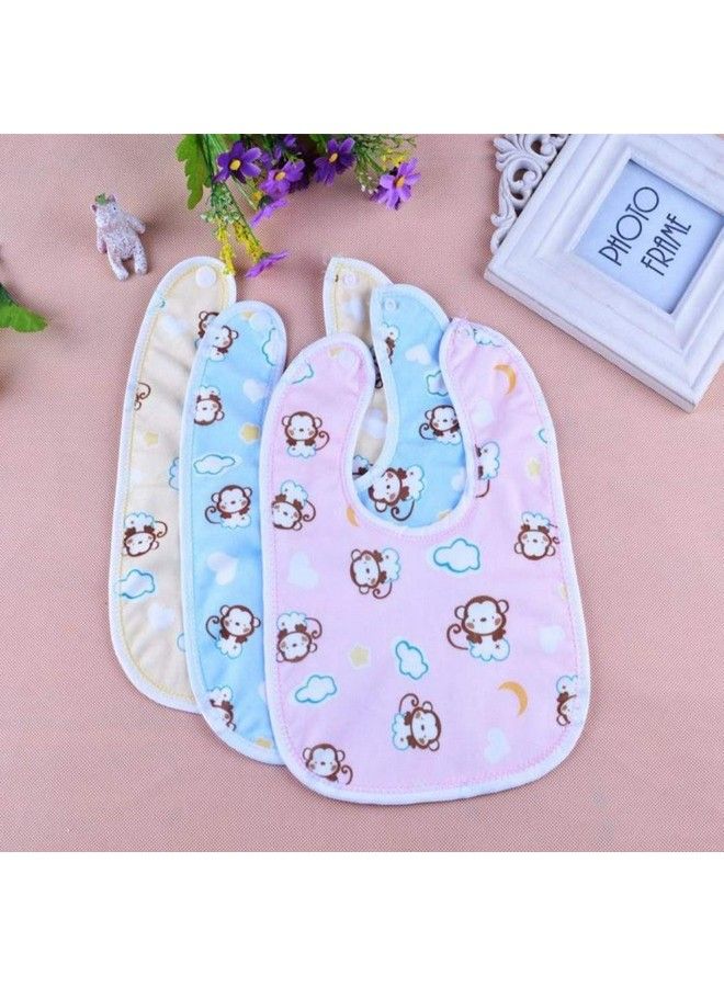 FARETO طقم هدايا للأطفال حديثي الولادة؛ مقاوم للماء؛ قابل للغسل؛ مريلات للأطفال؛ طبقتين؛ عبوة من 3 (0-6 أشهر) - Image 1