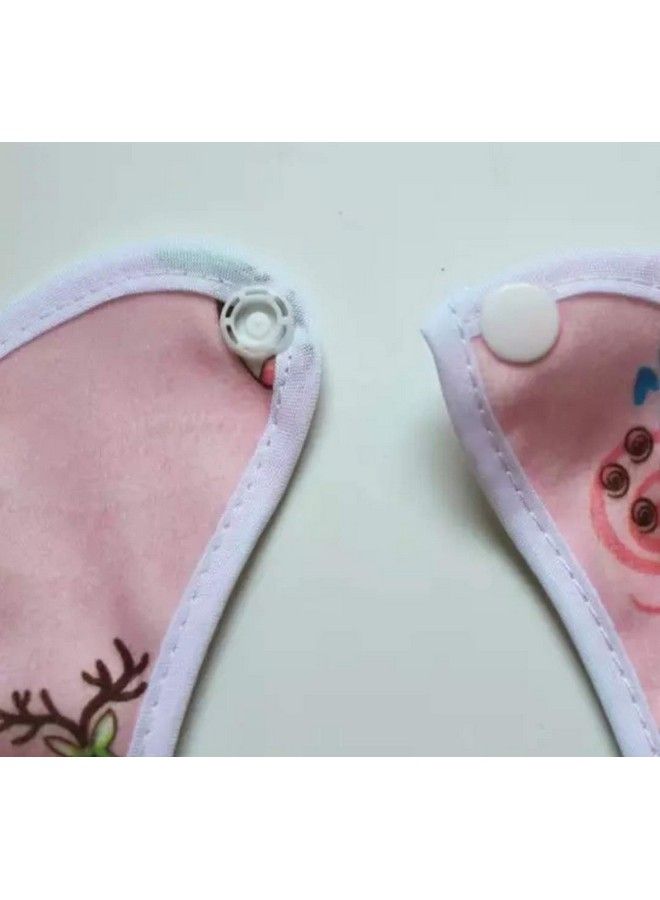 FARETO طقم هدايا للأطفال حديثي الولادة؛ مقاوم للماء؛ قابل للغسل؛ مريلات للأطفال؛ طبقتين؛ عبوة من 3 (0-6 أشهر) - Image 4