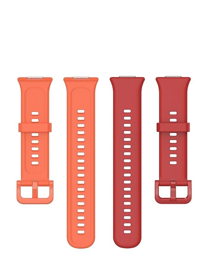 2Piece Fit 2 Silicone Watch Band Soft Silicone Rubber No irritative Reaction Flexible Durable And Comfortable Fit Day And Night - Image 1