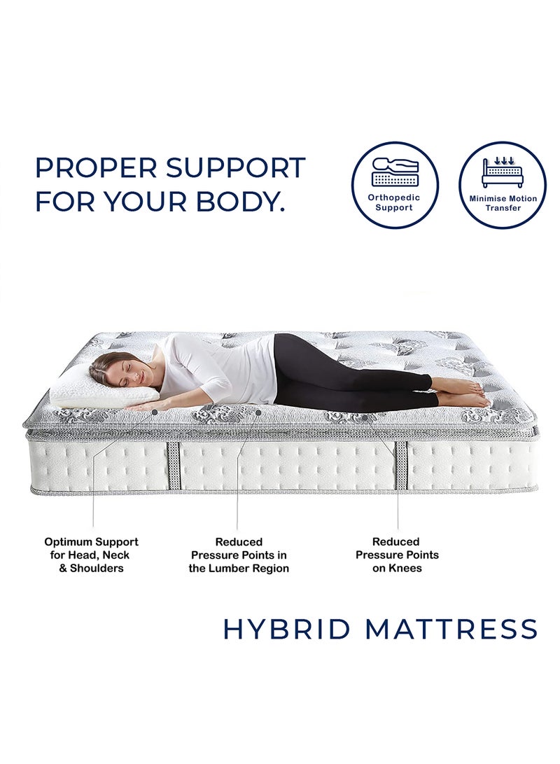 Serta مرتبة Premier Cool Gel ذات رغوة الذاكرة ومرتبة Hybrid Pocket Spring 183x213x30 سم | مرتبة في صندوق CAL King - Image 5